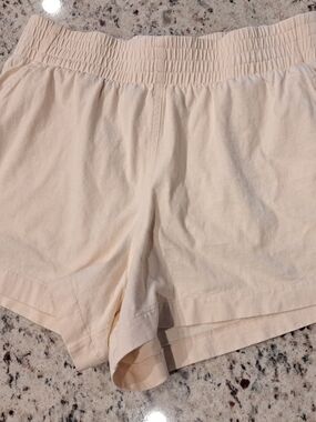 Everlane Off White Organic Cotton Lounge Shorts Size Small